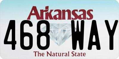 AR license plate 468WAY