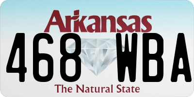 AR license plate 468WBA