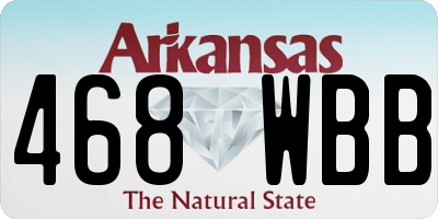 AR license plate 468WBB