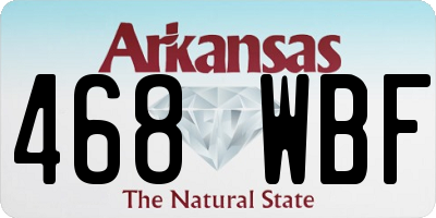 AR license plate 468WBF