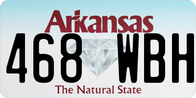 AR license plate 468WBH