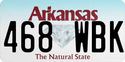 AR license plate 468WBK