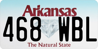 AR license plate 468WBL