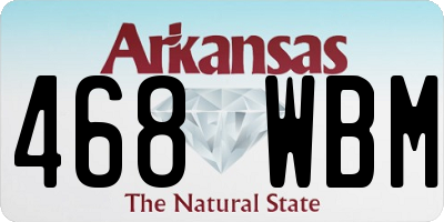 AR license plate 468WBM