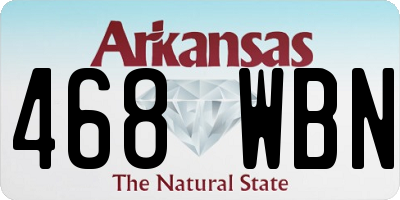 AR license plate 468WBN