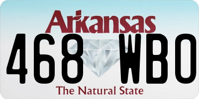 AR license plate 468WBO