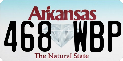 AR license plate 468WBP