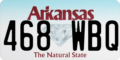 AR license plate 468WBQ
