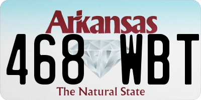 AR license plate 468WBT