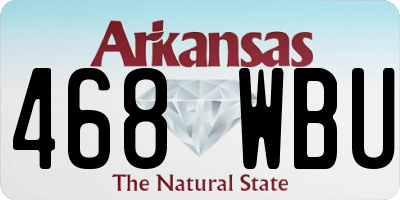 AR license plate 468WBU