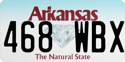 AR license plate 468WBX