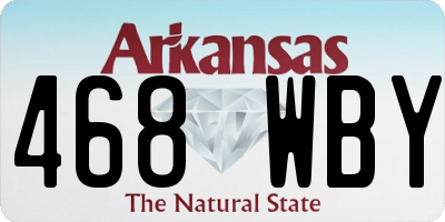 AR license plate 468WBY
