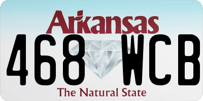AR license plate 468WCB