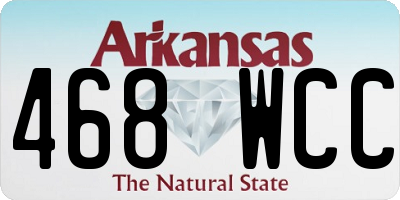 AR license plate 468WCC