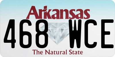 AR license plate 468WCE