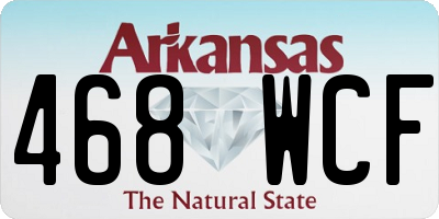 AR license plate 468WCF