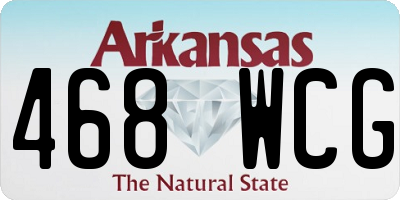 AR license plate 468WCG