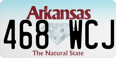 AR license plate 468WCJ