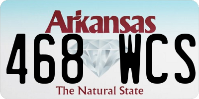 AR license plate 468WCS