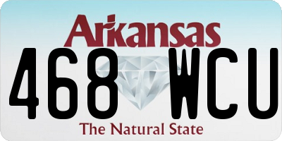 AR license plate 468WCU