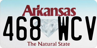 AR license plate 468WCV