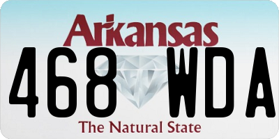 AR license plate 468WDA