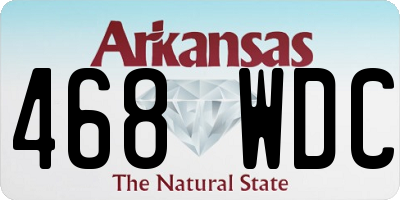 AR license plate 468WDC
