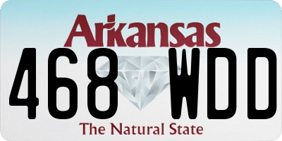 AR license plate 468WDD