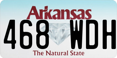 AR license plate 468WDH