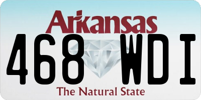 AR license plate 468WDI