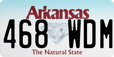 AR license plate 468WDM