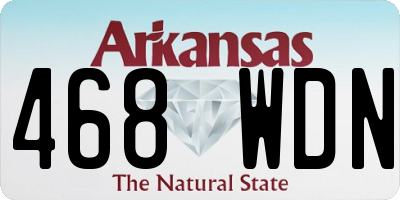 AR license plate 468WDN