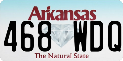 AR license plate 468WDQ