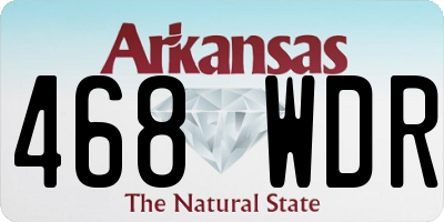 AR license plate 468WDR