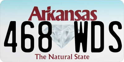 AR license plate 468WDS
