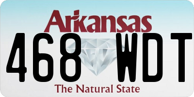 AR license plate 468WDT