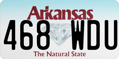 AR license plate 468WDU