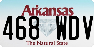 AR license plate 468WDV