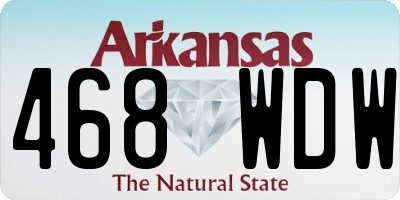 AR license plate 468WDW