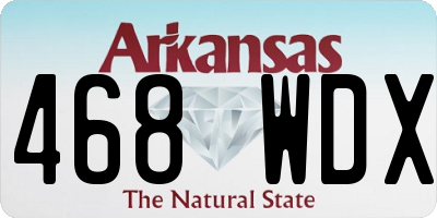 AR license plate 468WDX