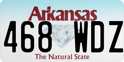 AR license plate 468WDZ