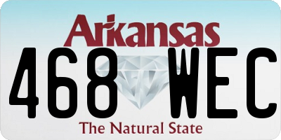 AR license plate 468WEC