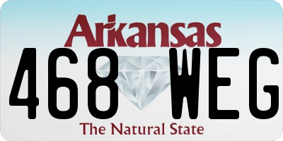 AR license plate 468WEG