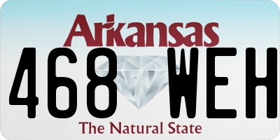 AR license plate 468WEH