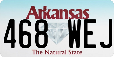 AR license plate 468WEJ
