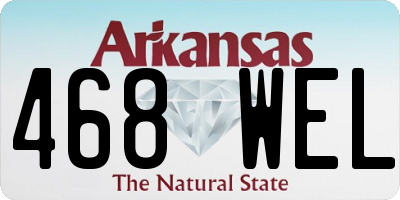 AR license plate 468WEL