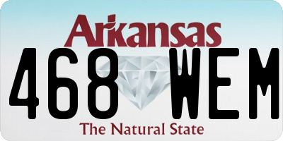 AR license plate 468WEM