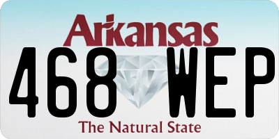 AR license plate 468WEP