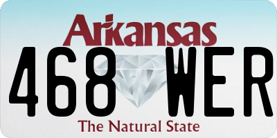 AR license plate 468WER