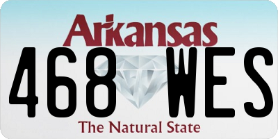 AR license plate 468WES
